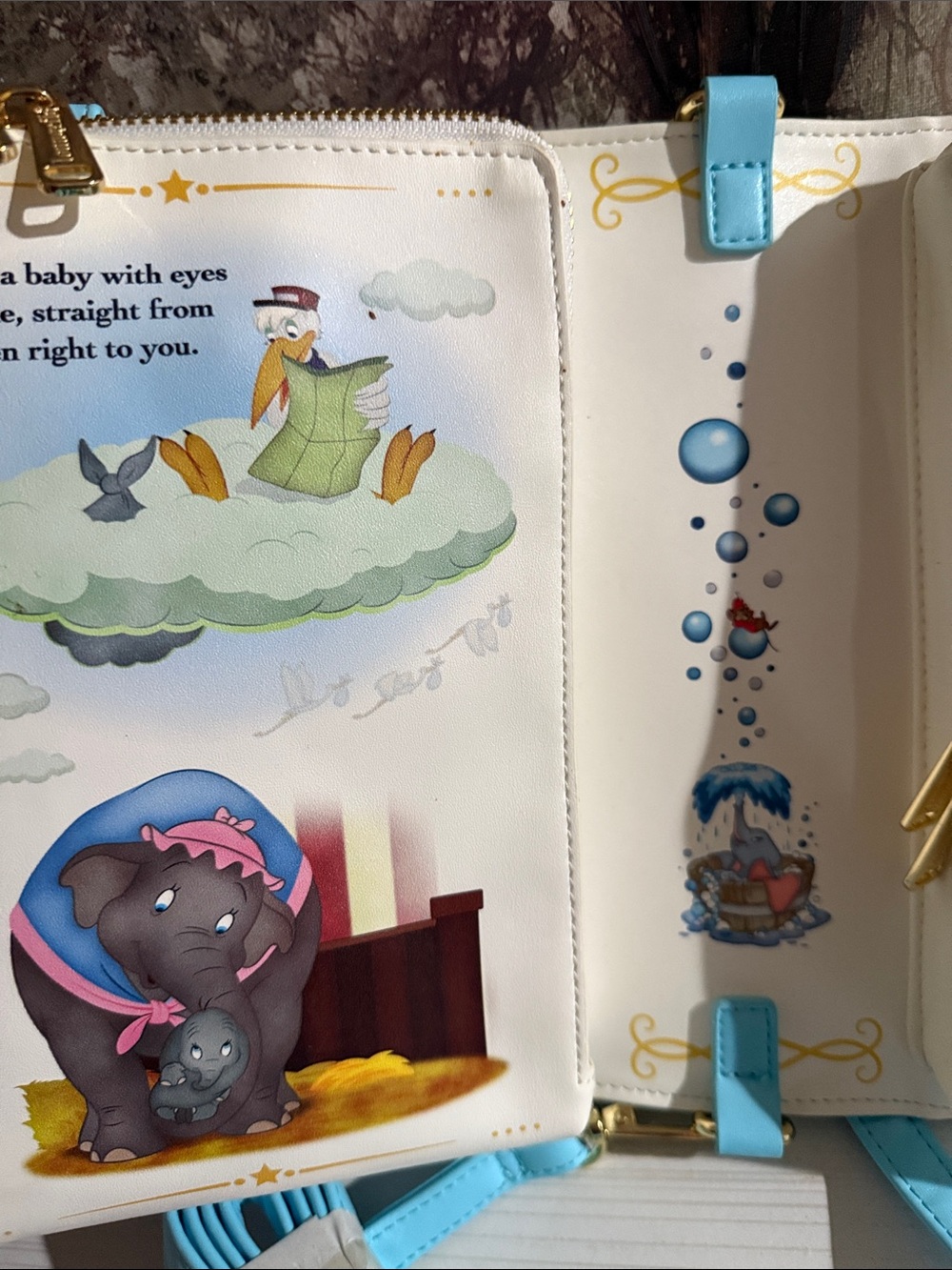 Loungefly Disney Dumbo Book Series convertible crossbody bag $85 - Picture 12 of 13